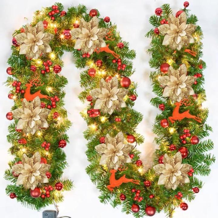 Kunstbloemen, 15 stuks, 14 cm, glitter, kerstbloemen met clips, stammen, kerstboom, ornamenten voor doe-het-zelf kransen, slinger, huis, feest, vakantie, decoratie, goud