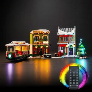 Afstandsbediening lichtkit voor Lego Icons Christmas Decorated Main Street 10308 (niet Lego), led-verlichtingsset voor Lego kerstversiering hoofdstraat 10308 zeldzaam artikel