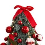 Tisch-Weihnachtsbaum, Mini-Weihnachtsbaum für den Schreibtisch mit Lichtern, dekorativer Kleiner Weihnachtsbaum, Weihnachtsdekoration für die, Style A