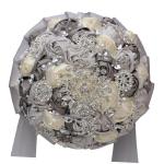1stk Braut Rose Hochzeitssträuße Für Brautjungfern Braut Hochzeitsstrauß Weißer Blumenstrauß Brautstrauß Aus Strass Braut Rosen Frische Blumen Strauß Braut Silver