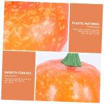 6 Sätze Künstlicher Kürbis Künstliches Kürbisdekor Kürbiskernstück Ernten Halloween-kürbis-Requisite Mini-dekor Herbstdeko Lebhafter Kürbis Kürbis-dekor Yellow Plastik 10