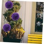 2st Eukalyptus-grasball Dekorative Kugeln Formschnittball Pflanzen Decke Grasball Künstliche Pflanzen Für Den Innenbereich Künstliche Formschnittpflanze Graskugeln Plastik Viole