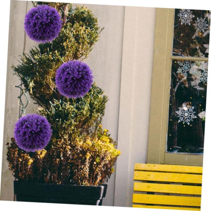 2st Eukalyptus-grasball Dekorative Kugeln Formschnittball Pflanzen Decke Grasball Künstliche Pflanzen Für Den Innenbereich Künstliche Formschnittpflanze Graskugeln Plastik Viole