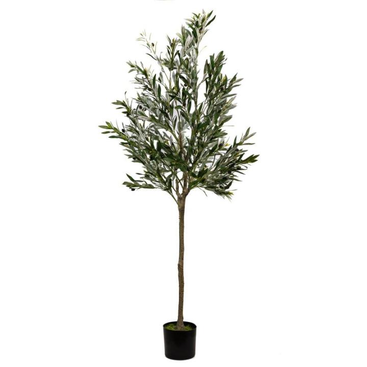 Kunstmatige olijfboom 180 cm kunstplant boom Olea kunstboom hoge stam