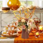 16,6 Zoll Künstlicher Blumentopf, Seidenblumen, Künstliche Blumen mit Metalltopf, Künstliche Rosensträuße mit Vase für Heimbüro-Desktop-Dekoration (Orange) (A)