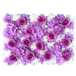 1 stuk 40 cm x 60 cm bloemenwandpaneel, , wandpaneel, bloemen, achtergrond, voor bruiloft, verjaardag, feest, woondecoratie, wanddecoratie, paars C