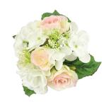 Kunstrozenboeket met hortensia, boeket, kunstboeket, rozen, boeket, zijden bloemen, boeket, hortensia-boeket, kunstbloemen, rozen, bloemen, bruiloft, lichtroze