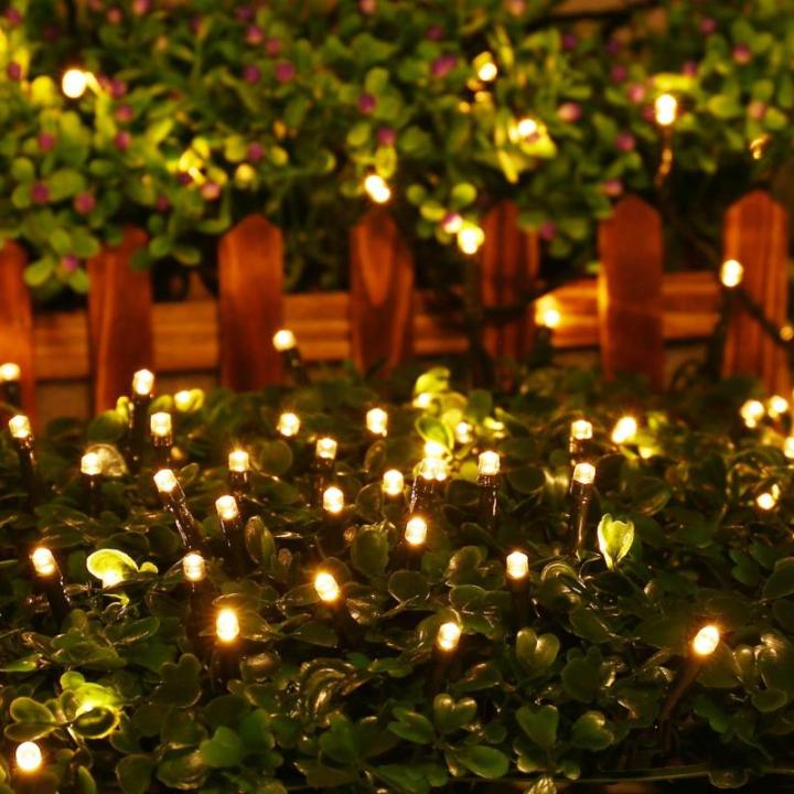 Lichtsnoer kerstboom, 20 m, 200 leds, kleurrijk, kerstverlichting met stopcontact, 8 modi, timer en geheugenfunctie, waterdichte lichtketting voor binnen en buiten, voor tuinfeest 