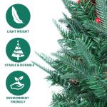 Künstlicher Bleistift-Weihnachtsbaum, 2,1 m, künstlicher Weihnachtsbaum, grün, Festliche Dekoration, buschiger Weihnachtsbaum für den Innenbereich, für Partydekoration (Größ