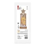 Lichtgevend winterlandschap van hout, 3 leds warm wit licht, kerstdecoratie, IP20 binnen, werkt op batterijen (2 x AA), 10.000 uur levensduur, 6/18 uur timer, 0,3 watt, 12 x 5 x 34