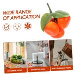 3 Sätze Simulation Orange Gefälschte Zitronen Obst Orange Spielzeug Dekorative Frucht Orange Küche Obst Photogratpy Requisiten Obst Fotografie Prop Obst Pflanzen 5 Stück * 3