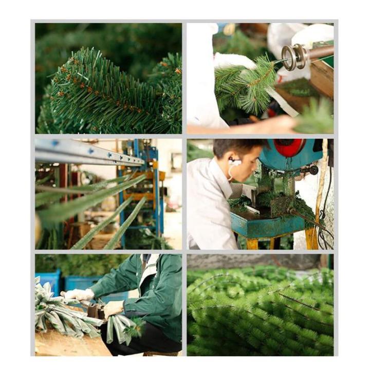Künstlicher 4 5 6 7 8 Fuß großer Weihnachtsbaum, hochwertiger unbeleuchteter Weihnachtsbaum mit Scharnier und Metallständer, einfache Montage, für drinnen und draußen, 240 cm