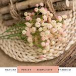 9 stuks kunstmatige babyadem gypsophila bloemen boeketten realistische nepbloemboeketten voor bruiloft huisdecoratie bloemstukken, ongeveer 400 bloemen (roze)