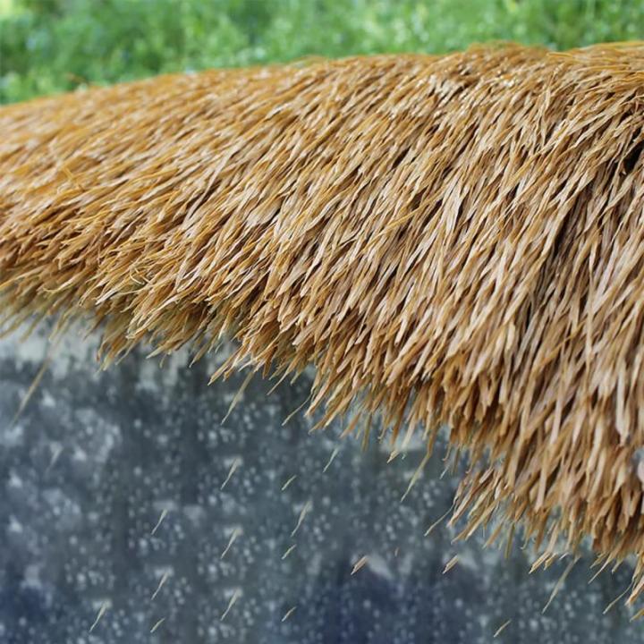 Palmgras-rolle Künstliche PE Verdicken Palmenstroh Simulations Strohdach Fliesen Aluminium Stroh Pavillon künstliches Stroh Simulations Stroh Fälschungs Stroh Kunststoff Stroh D