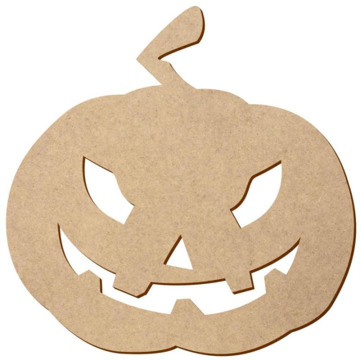 MDF Kürbis V4 - Zuschnitt 5-50cm Deko Basteln, Größe:48cm, Pack mit:100 Stück