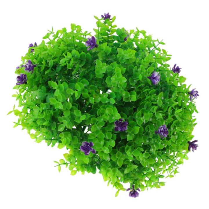 4 Stück Dekorative Grasbälle Für Den Garten Simulationspflanze Formschnittkugeln Künstlicher Buchsbaum Kunstrasenball Künstliche Formgehölze Pflanzen Grasball Kunstpflanze Pl