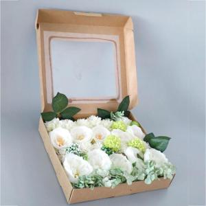 Künstliche Blumen Combo Box Set für DIY Braut Hochzeit Bouquets Boutonniers