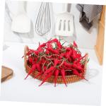 20 STK Chili-Pfeffer-modelldekoration Simulation Chili Simulation Gefälschtes Gemüse Abs Lebensechtes Pfefferdekor Künstliche Hängende Paprika Künstlicher Pfeffer Ristra Rot S