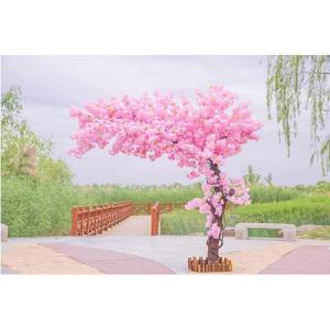 Kunstmatige Kersenbloesem Bomen Kunstmatige kersenbloesem bloemen boom, zijde nep kersenbloesem boom, faux mager perzik bloemen boom voor slaapkamer kantoor bruiloft huis decoratie
