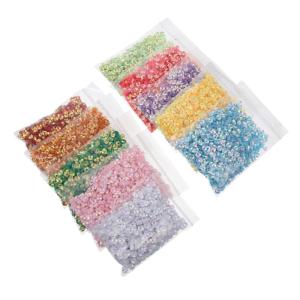 10st Pflaume Pailletten Farbige Perlen Basteltasse Pailletten Bunte Perlen Krippenzubehör DIY Farbperlen Lose Pailletten Pailletten Lose Pailletten Zum Sticken Stickperlen Plastik