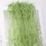 Groene plant muur opknoping kunst, realistisch ontwerp, perfect voor woonkamer, salontafel, balkon, gemaakt van kunststof materiaal, 107 cm x 5 cm grootte, woondecoratie