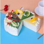 Fake Kuchen künstliche Kuchen 8Pcs Gefälschte Scheibe Kuchen Gefälschte Lebensmittel Shop Kuchen Display Party Dekoration Scheibe Faux Kuchen Modell Realistisches Essen