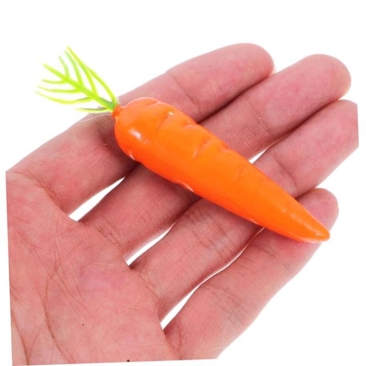 3 Sätze Karotte Künstliches Pflanzendekor DIY Gemüsehandwerk Mini Gefälschtes Gemüse Simulationsgemüse Ostergemüse-Modell Gemüse Spielzeug Möhren Schaumstoff Styropor 25 S