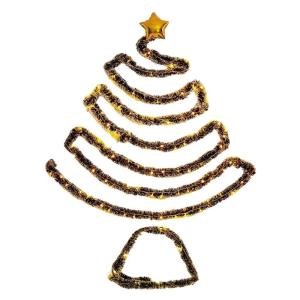 Hängender Weihnachtsbaum, Wand-Weihnachtsbaum | Hängender beleuchteter Weihnachtsbaum - Weihnachtsdekoration, Partys, dekoratives Zubehör, platzsparender Baumschmuck zum Aufhän