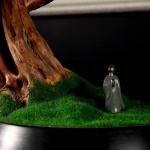 Künstlicher Bonsai-Baum Künstlicher Bonsai-Baum, 53,3 cm, künstlicher Bonsai-Kiefernbaum, lebensechter Stamm, künstliche Pflanzen-Dekoration, in schwarzem Pflanzgefäß Künstl