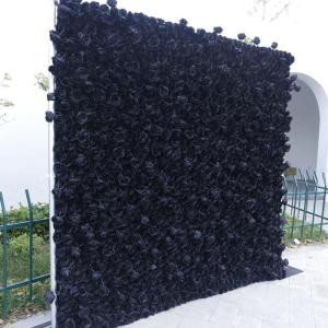 Blumen-Wandpaneel, Schwarze Rose, Gänseblümchen, Künstliche Seide, Hortensie, Rosenblumen-Panel, Hochzeit, Party, Süßigkeiten, Wand, Schaufenster, Festlicher Blumenhintergrund
