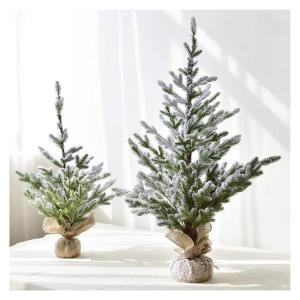 Weihnachts-Essentials, künstlicher Weihnachtsbaum, weißer künstlicher Baum, hängende Ornamente, kleine kleine zedernkiefern, neujahrsdekorationen, Lametta-Girlande, anwendbar f