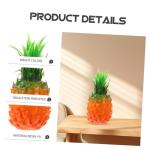 3st Simulierte Ananas-Ornamente Künstliche Ananas Ananas-Statue Künstliches Ananas-Modell Künstliche Früchte Falsches Obst Obstdekor Für Die Küche Simuliertes Obst Harz Orang