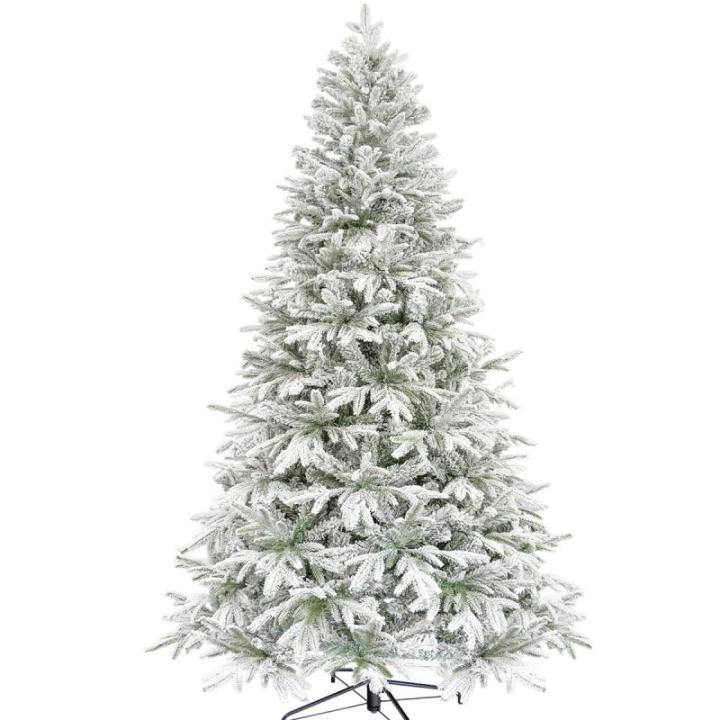 Kunstkerstboom, kunstdennenboom, 230 cm, standaard, kunstdennenboom met sneeuw, dennenboom, Kerstmis (besneeuwd, 230 cm)