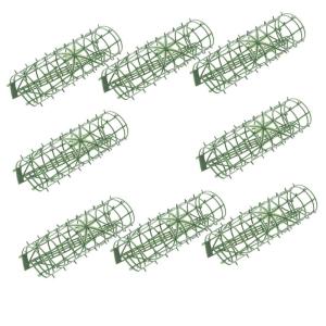 8st Reihe Blumenarrangement Gitter Pflanzengitter-wandpaneel Hochzeitsbilderrahmen Basen Für Blumenarrangements Bogendekor Pflanzenwandgitter Blumendraht-gitterplatte Green Plasti