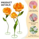 Künstliche Blüten, riesige Blumen 55-71 Zoll, große künstliche Blüten mit Stielen, orange Langen Stamm Seidene gefälschte Blumen