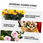 280 STK Rosenstiel Simulierte Blumenstiele Material Für Künstliche Blumen Künstlicher Eukalyptus Künstliche Rosenblätter in Großen Mengen Blütenstiel Mit Blättern Hojas Kun