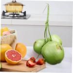 1 Bund Künstliche Kokosnuss Fruchtspielzeug Gefälschte Blätter Tropisches Fruchtdekor Flocken Tiki Modell Mit Gefälschten Früchten Gefälschte Pflanzen Orange Granatapfel Plas