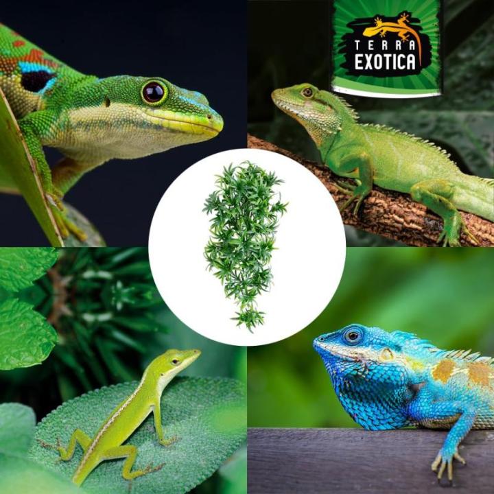 Kunstplant cannabis/hennep, hangplant voor terraria, als verstopplaats voor je terrarium, The Wind Claw Blaven, wijnstok 30-60 cm (medium 40 cm)