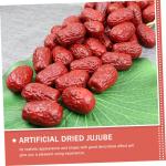 4 Sätze Simulierte Jujube Realistisches Datum Simulation Getrockneter Jujube Realistische Jujube Hochzeitsdeko Hochzeits Dekoration Falsches Obst Simulationsfrucht PVC 30 Stück *