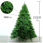 Künstlicher 4 5 6 7 8 Fuß großer Weihnachtsbaum, hochwertiger unbeleuchteter Weihnachtsbaum mit Scharnier und Metallständer, einfache Montage, für drinnen und draußen, 240 cm