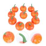 8 Sätze Künstlicher Kürbis Mini-kürbis-Requisiten Halloween-Kranz Halloween Kürbis Halloween Pumpkin Nachgeahmte Kürbisstütze Naturgetreues Kürbisdekor Plastik Yellow 10 St