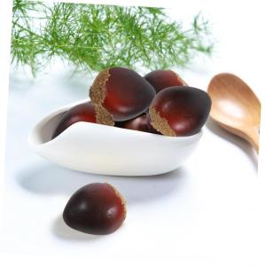 5 Sätze Schaumkastanie Schaumfruchtmodell Gefälschte Früchte Prop Künstliche Kastaniendekorationen Heimtextilien Basteln Nüsse Heimdekoration Falsche Nüsse Coffee 30 Stück *