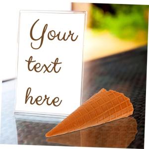 Knuspriger Modell Künstliche Eistüte-Requisite DIY-Requisiten lebensechte Eistüte Displayzubehör für Dessertläden Fotoaufnahme Einer Eistüten-Dekoration kleine Eistüte PVC