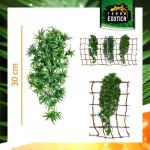 Kunstplant cannabis/hennep, hangplant voor terraria, als verstopplaats voor je terrarium, The Wind Claw Blaven, wijnstok 30-60 cm (medium 40 cm)