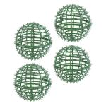 1 Satz Blumenarrangement Kreisrahmen Mooskugelkäfig Topiary Sphäre Rahmen Kleine Formschnittkugeln Draht-Topiary-Kugel Kugelkäfig Aus Buchsbaum Anlage Gestell Plastik Green 4 St