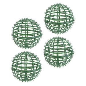 1 Satz Blumenarrangement Kreisrahmen Mooskugelkäfig Topiary Sphäre Rahmen Kleine Formschnittkugeln Draht-Topiary-Kugel Kugelkäfig Aus Buchsbaum Anlage Gestell Plastik Green 4 St