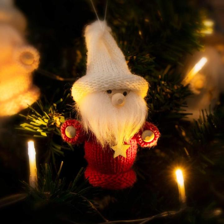 12x premium kerstboom kabouters - kerstboomversieringen - kabouterfiguur als boom en kerstversieringen - Zweeds-Scandinavische decoratieve trollen