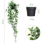 3 x kunstmatige potplanten, groene hangplant voor binnen en buiten, hangende slingers voor bruiloft, tuin, hangmanden, wanddecoratie