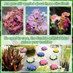 10 STK Künstliche Seerosen 10cm Schwimmende Blumen Seerose Schwimmend Lotusblüte Wasserlilie Seerose Kunstblume Lotusblume Künstliche Lotus Artificial für Gartenteich Dekoratio