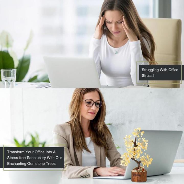Kristallen Citrien Boom Edelstenen Kristal Boom Decoratie Steen Grote Levensboom Geldboom Kristal Geluksbrenger Boom Houten sokkel Esoterische Geschenken veel geluk